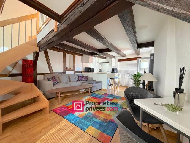 Appartement meublé duplex 2 pièces, dernier étage