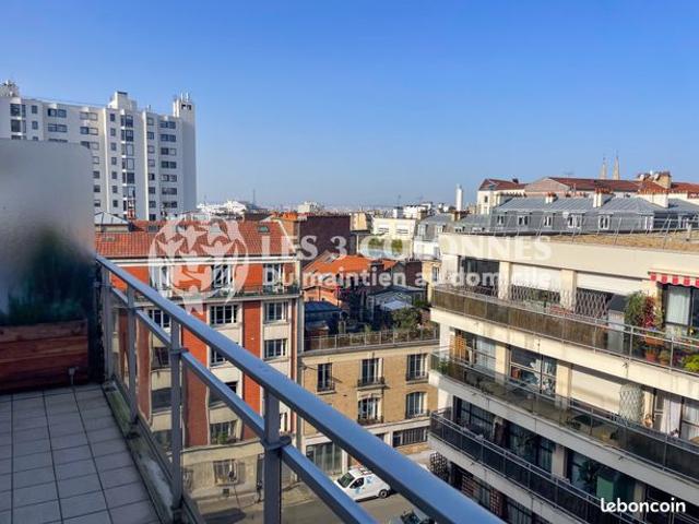 Appartement 2 pièces – 53 m² – Paris 20 – Vue Tour Eiffel avec balcon et garage