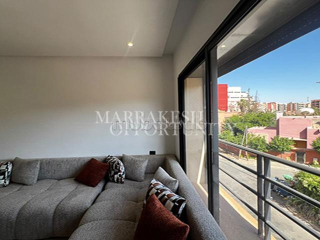 Appartement moderne meublé à louer à Guéliz