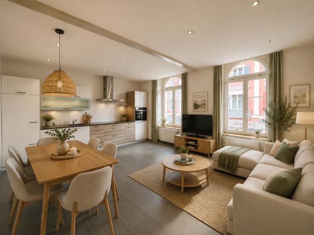 Appartement moderne de 3 pièces – centre du village