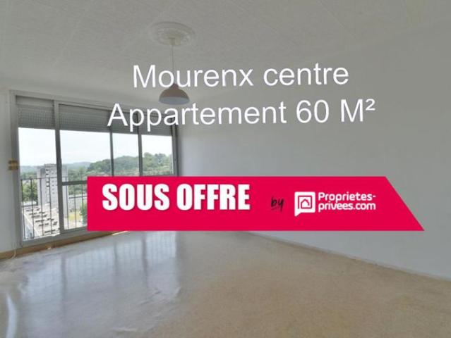 APPARTEMENT MOURENX CENTRE 60m2 HABITABLE