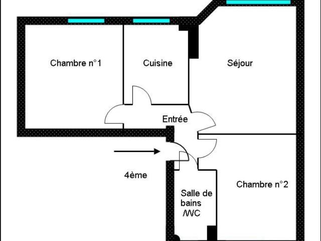 Appartement Nanterre 3 pièce s 42 m2
