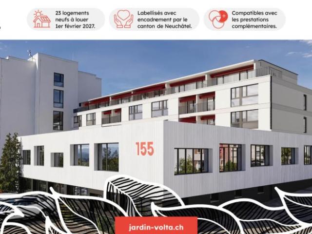 Appartement neuf avec encadrement au coeur de La Chaux de Fonds