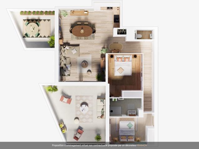 APPARTEMENT NEUF À VENIR AU C?UR DE LA PALMYRE, À 1 KM DE LA