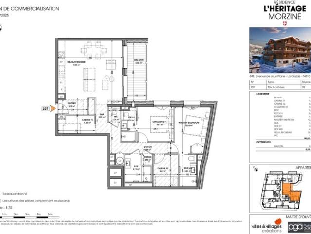 Appartement neuf de 3 chambres + 2 coins nuits Hypercentre de Morzine