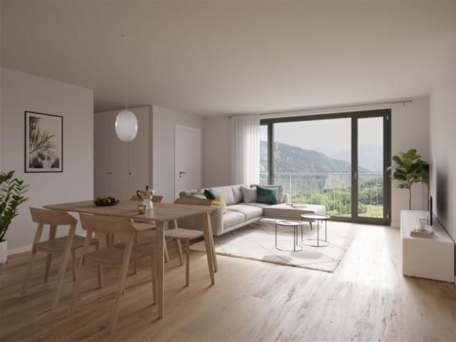 Appartement neuf de 4,5 pièces en rez de jardin