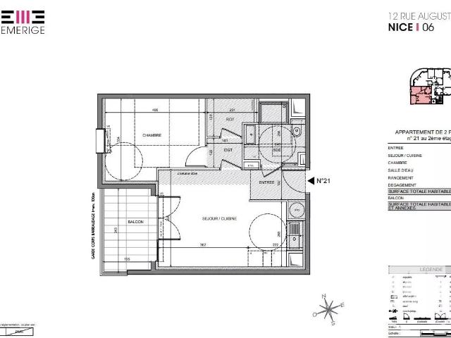 Appartement neuf près de Ruquier 44m² Nice