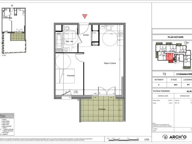 Appartement neuf Rumilly T2 45 m2 avec terrasse 1er étage