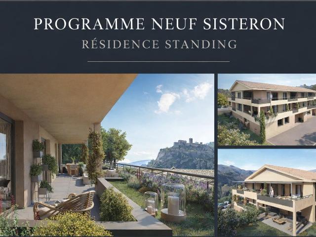 Appartement Neuf, Sisteron 04200 3 pièce s 68.38m2 + terra. 68m² Sisteron