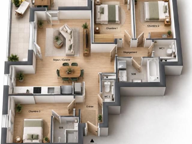 Appartement neuf – T4 DISPONIBLE DE SUITE