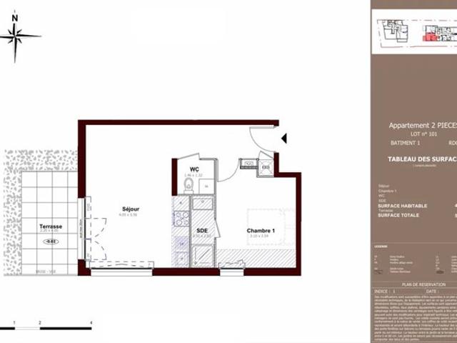 Appartement Neuf T2 42,51 rez de chaussée Annemasse