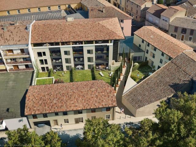 Appartement neuf T3 avec terrasse, jardin et stationnements privatifs. Centre ville Pertuis. Vente en VEFA