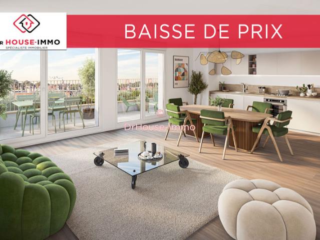 Appartement neuf T3 avec terrasse, situé dans le quartier Canon d'or à Lambersart Nord 59