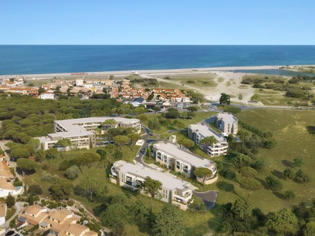 Appartement neuf T3 dernier étage, proche plage, vue mer, au