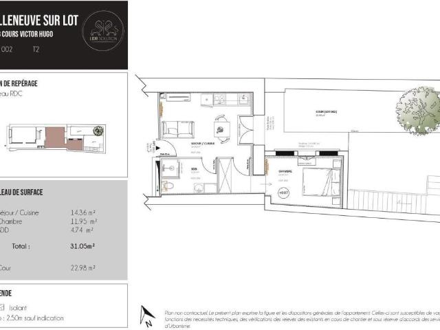 Appartement neuf 2 pièces 29 m²