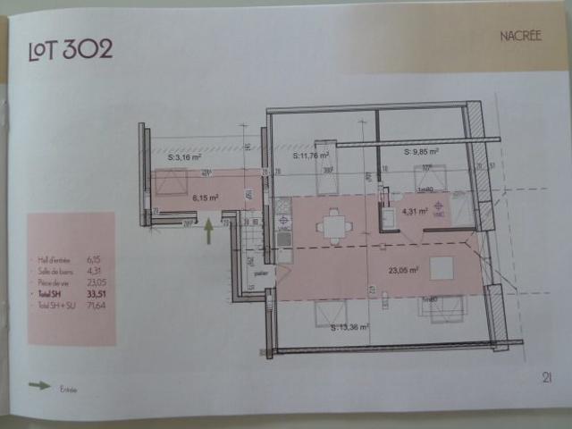 Appartement neuf 2 pièces 34 m²