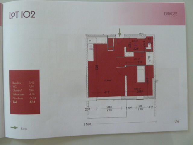 Appartement neuf 2 pièces 47 m²