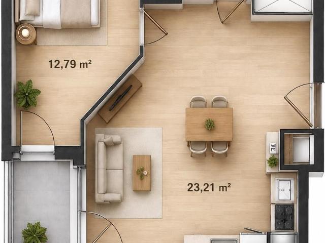 Appartement neuf 2 pièces 42 m²