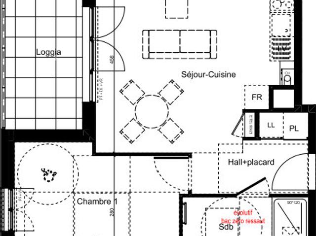 Appartement neuf 2 pièces 42 m²