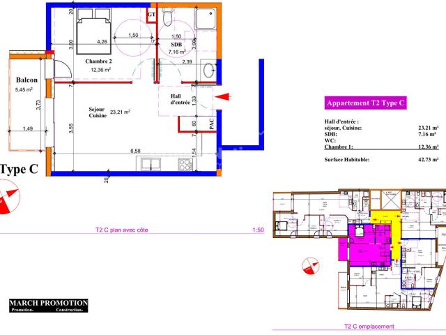 Appartement neuf 2 pièces 43 m²