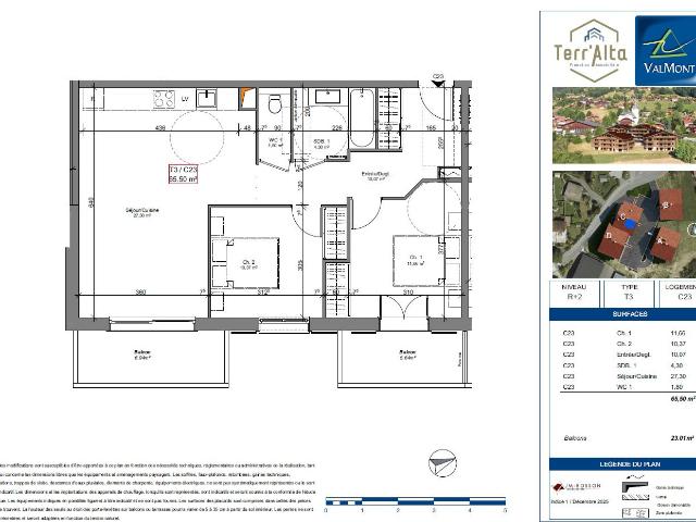 Appartement neuf 3 pièces 66 m²