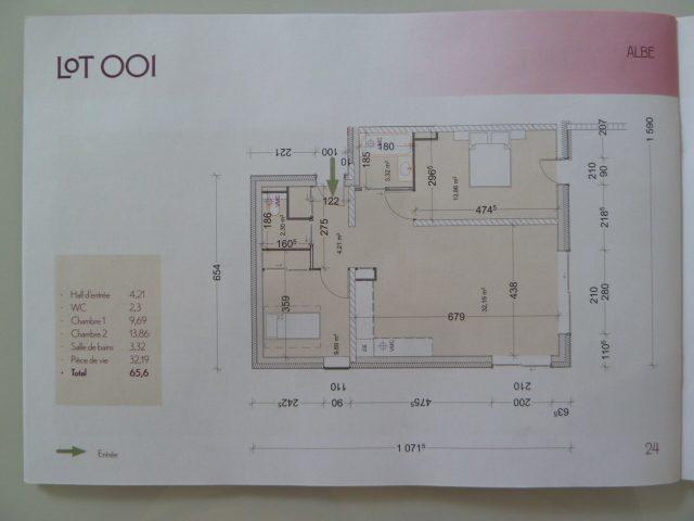 Appartement neuf 3 pièces 66 m²