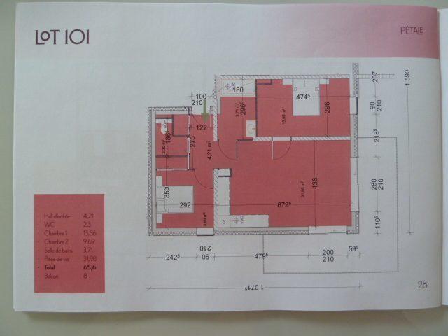 Appartement neuf 3 pièces 66 m²