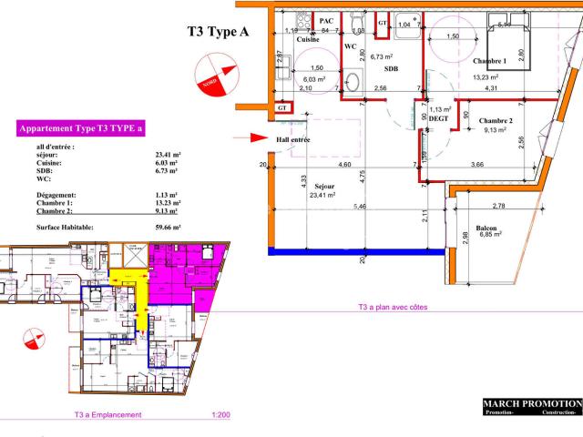 Appartement neuf 3 pièces 60 m²