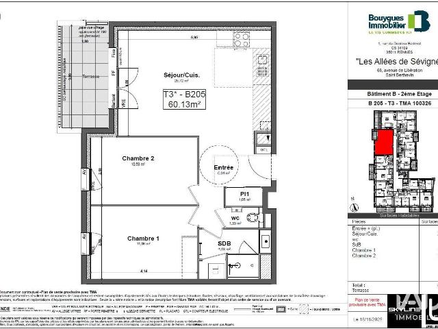 Appartement neuf 3 pièces 60 m²