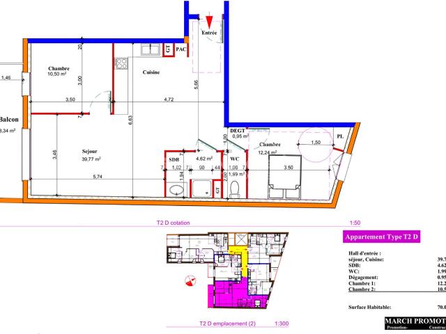 Appartement neuf 3 pièces 70 m²