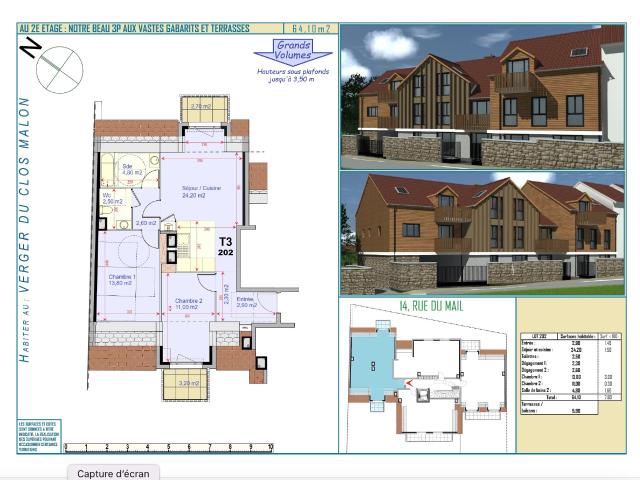 Appartement neuf 3 pièces 72 m²