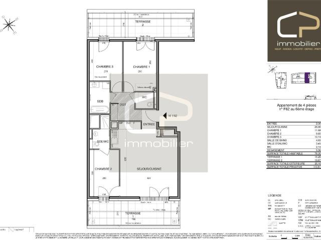 Appartement neuf 4 pièces 78 m²