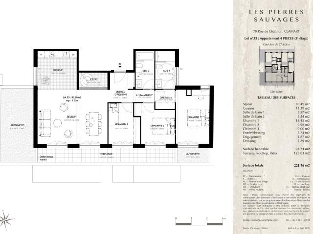 Appartement neuf 4 pièces 94 m²