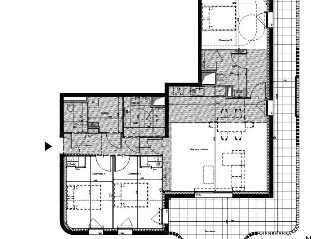 Appartement neuf 4 pièces 96 m²