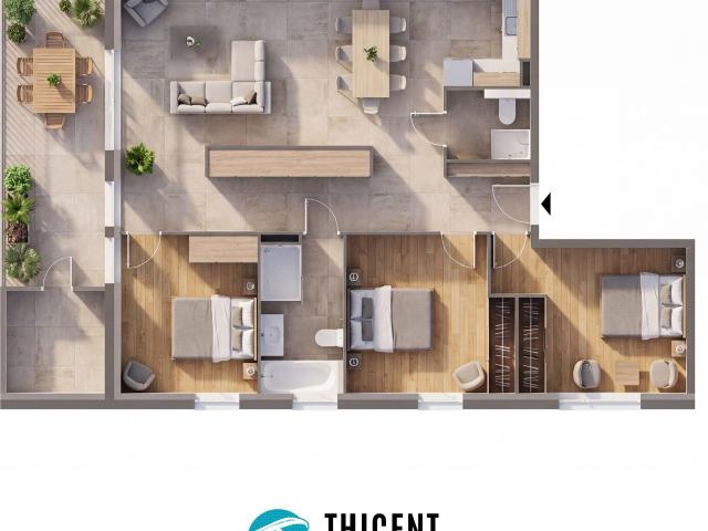 Appartement neuf 4 pièces 92 m²
