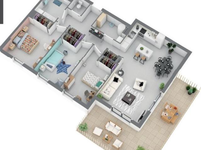 Appartement neuf 4P Terrasse pour vivre ou investir à Caval