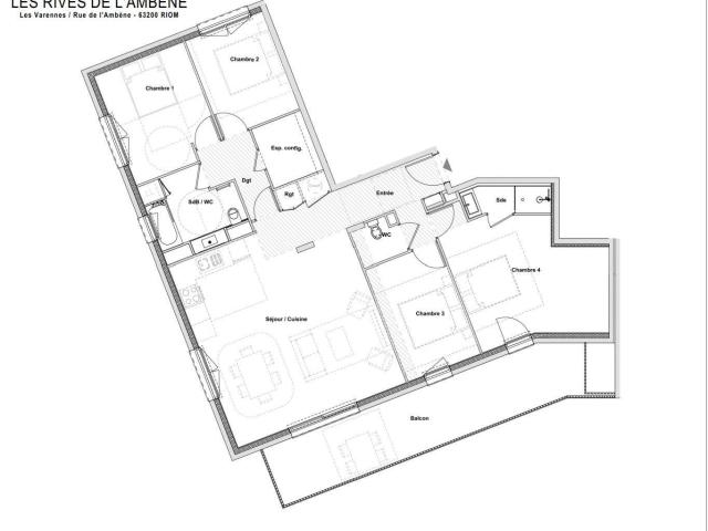 Appartement neuf 5 pièces 118 m²