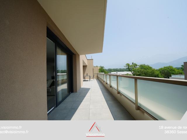 Appartement neuf 5P de 124 m2 en attique + terrasse de 34 m2. Garage en sus C501