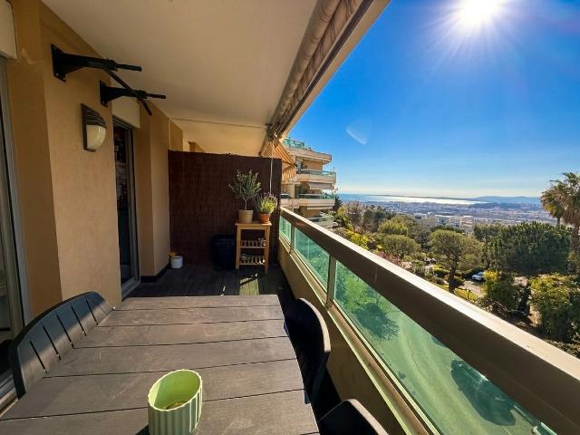 Appartement Nice Corniche Fleurie 3 pièces 65 m2 terrasse vue mer, garage