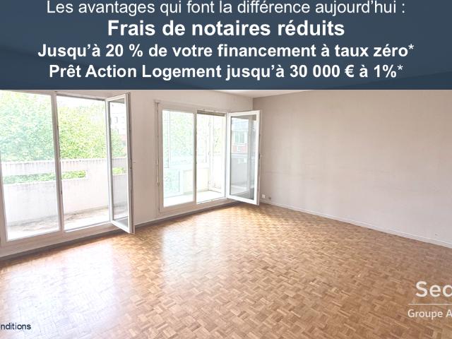 Appartement Noisiel 4 pièces avec grand Balcon et veranda