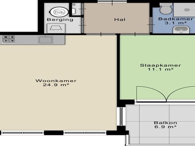 Appartement Oostende in Helmond