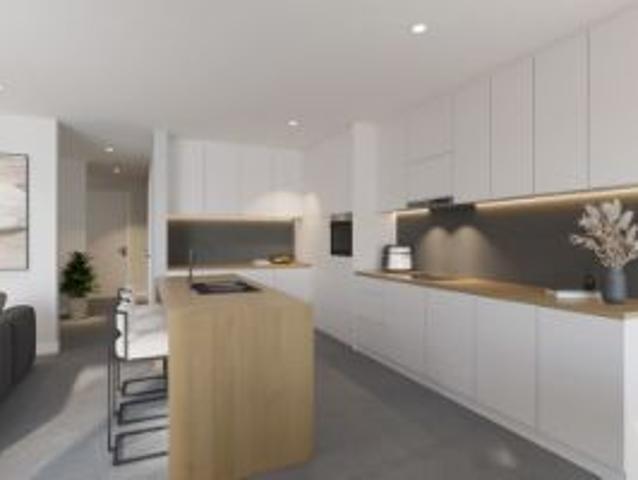 Appartement op 1e verdieping met 2 SLK en terras 102 m²