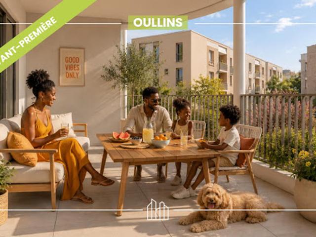 Appartement Oullins 2 pièces JARDINS SOLEIL ? AUX PORTES DE LYON