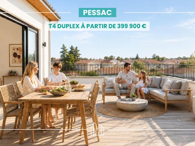 Appartement Pessac 4 pièces RÉSIDENCE LISA PONT SIMONE VEIL