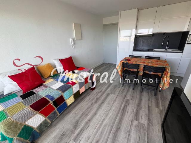 Appartement PORT CAMARGUE Proche commerces et plages vue mer 32 m2 parking et ascenseur
