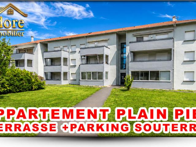 APPARTEMENT PLAIN PIED + VERANDA + PARKING SOUTERRAIN