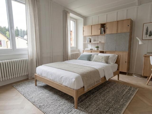 Appartement plein de charme de 2.5 pièces à La Chaux du Milieu avec jardin