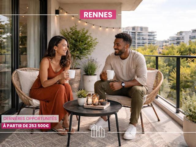 Appartement Rennes 3 pièces LE CLOS JEANNE PROX COMMODITÉS