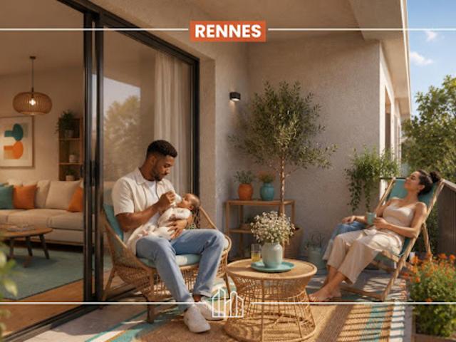 Appartement Rennes 2 pièces RÉSIDENCE LOUNA PROX COMMODITÉS