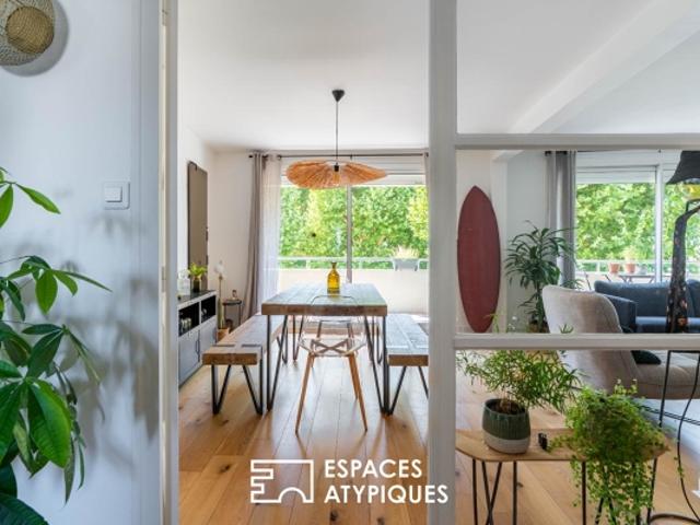 Appartement rénové: cocon nantais et son esprit d'évasion